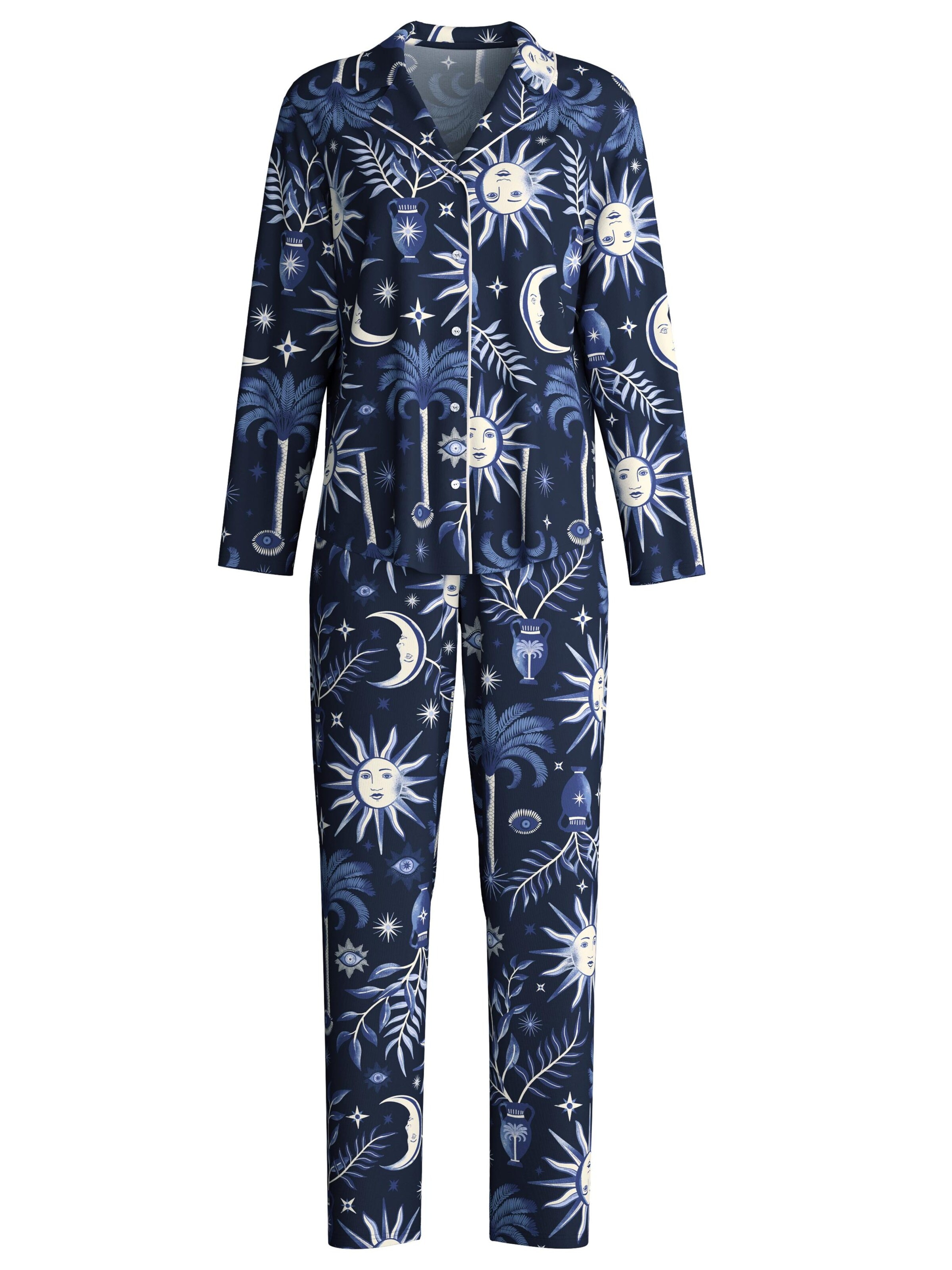 Pigiama 'Winter Dreams' di CALIDA in blu: frontale