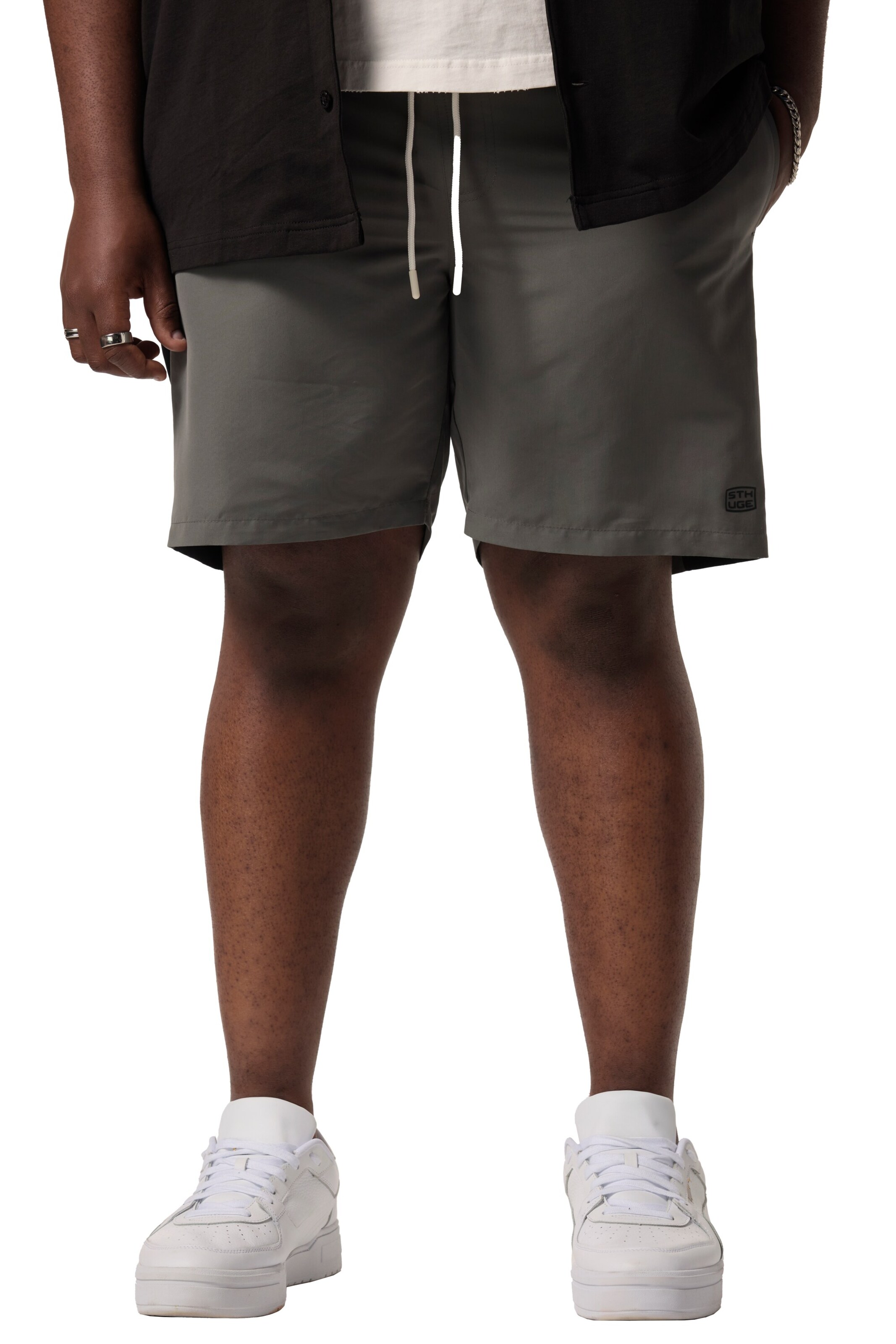 STHUGE Swimming shorts in Grey: front