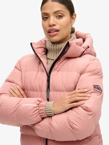Giacca invernale di Superdry in rosa