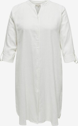 Robe-chemise ONLY Carmakoma en blanc : devant