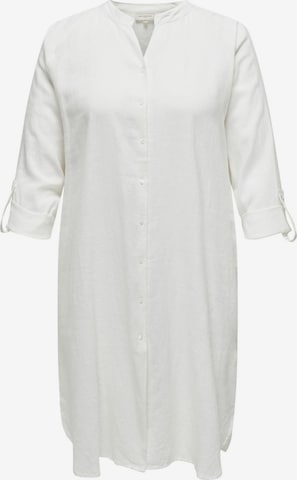 Robe-chemise ONLY Carmakoma en blanc : devant