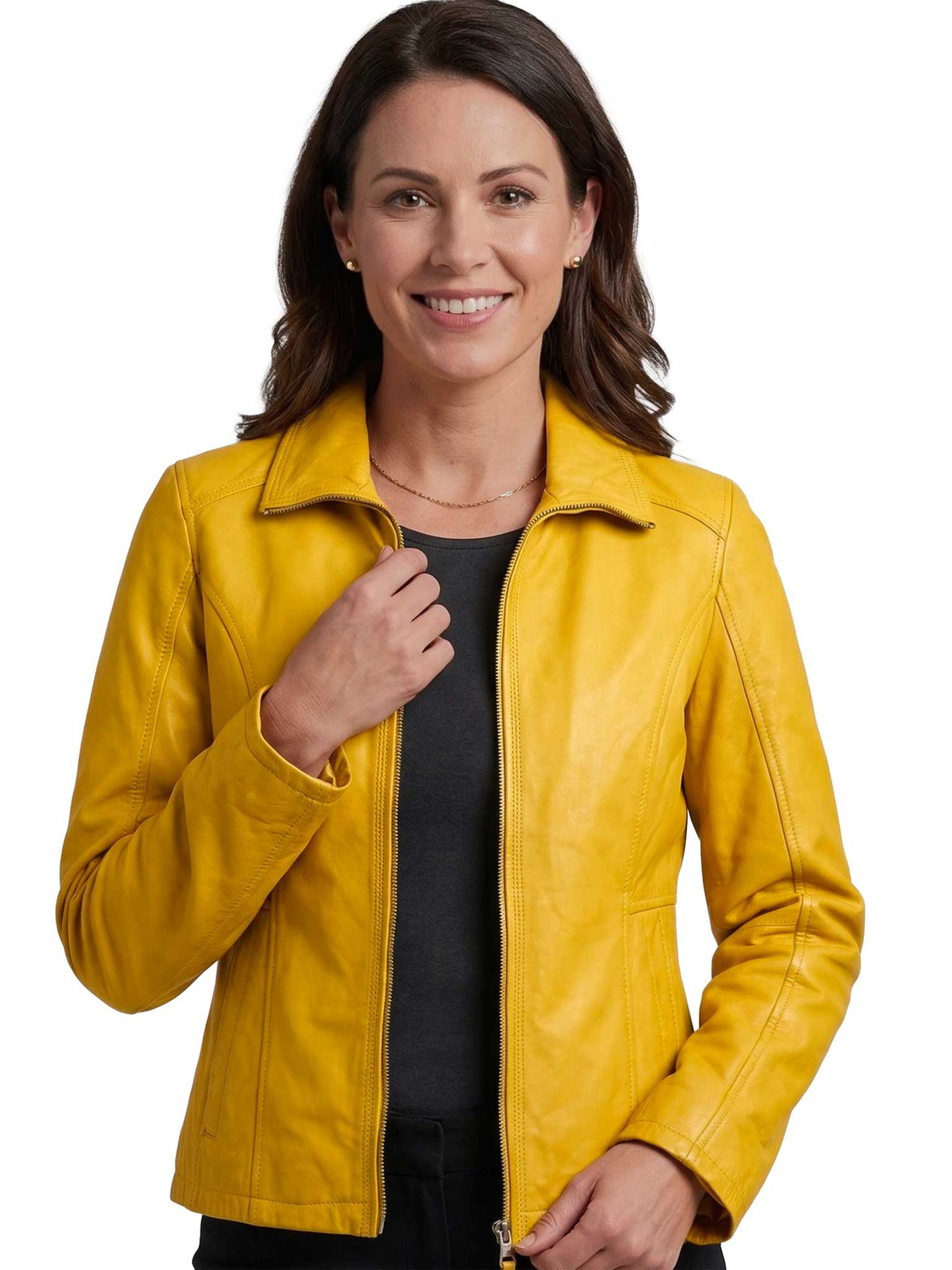 Jilani - Chaqueta de entretiempo 'Kaja' en amarillo
