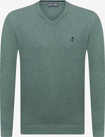 žalia Jacey Quinn Megztinis: priekis