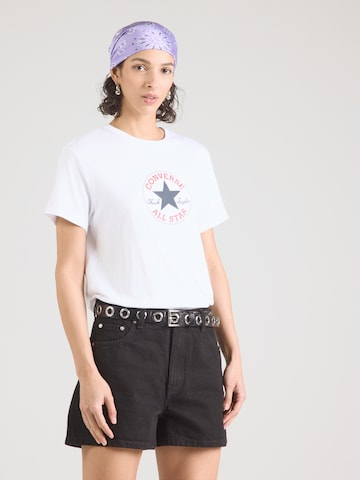 CONVERSE Tričko 'CHUCK' – bílá: přední strana