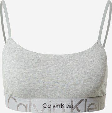 Calvin Klein Underwear Bralette Bra in Silver Grey, Light Grey, Mottled Grey