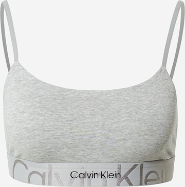 Calvin Klein Underwear Bralette Bra in Grey: front