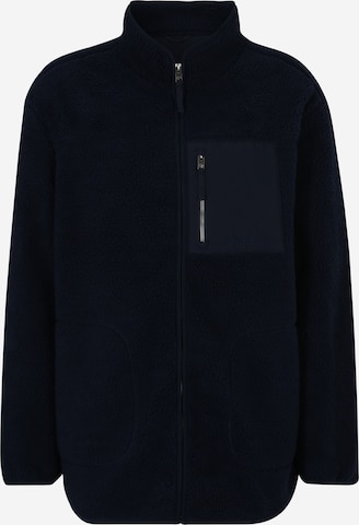 Jack & Jones Plus Fleece Jacket 'Park' in Blue: front