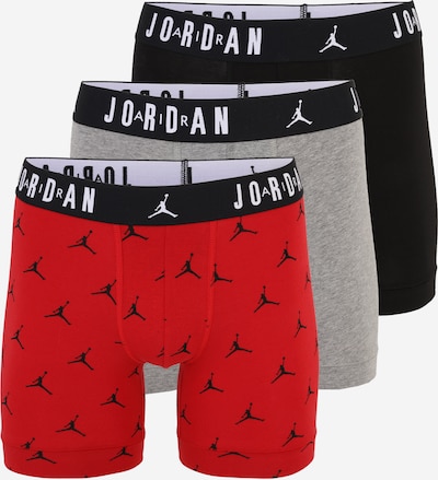 Boxer trumpikės iš Jordan, spalva – margai pilka / ugnies raudona / juoda / balta, Prekių apžvalga