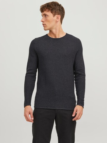 JACK & JONES Sweater 'Miguel' in Grey: front