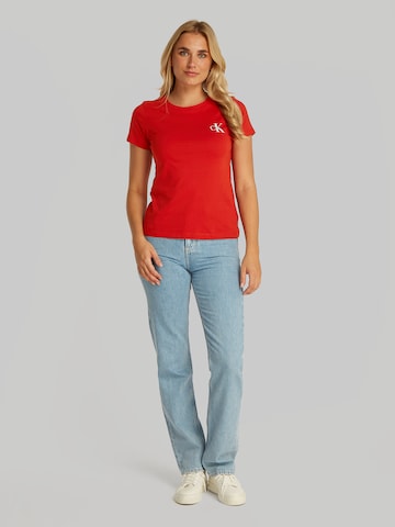 Maglietta di Calvin Klein Jeans in rosso