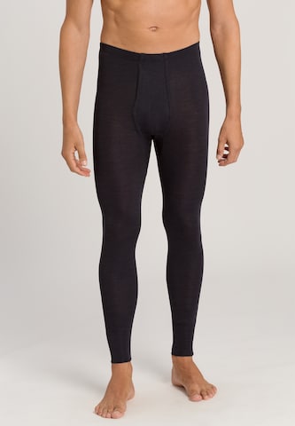 Hanro - Cuecas compridas 'Woolen Silk' em cinzento: frente