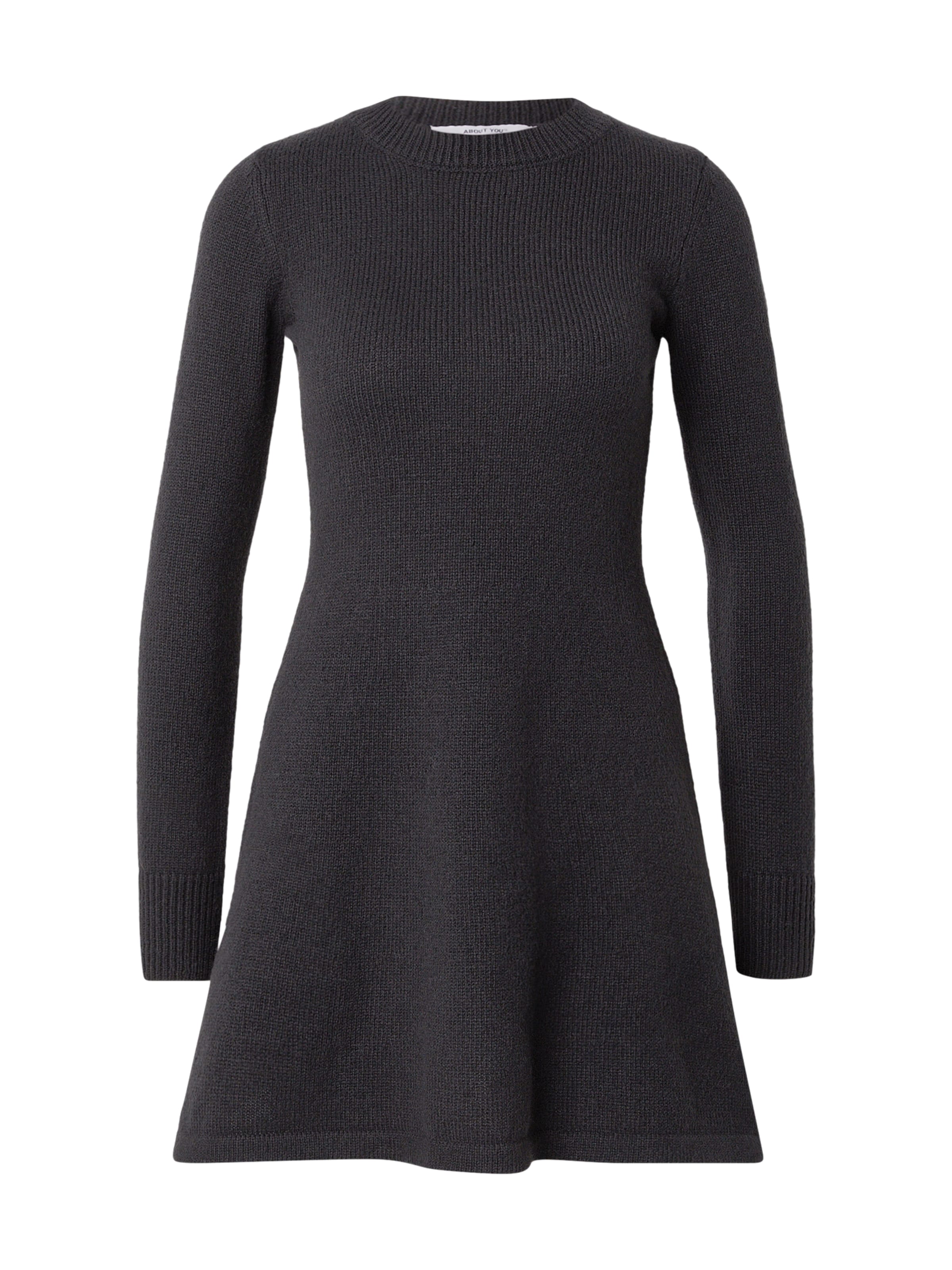 Robes en maille 'Nancy' ABOUT YOU en noir : devant