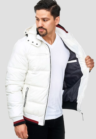 INDICODE JEANS Winter Jacket 'Marlon' in White