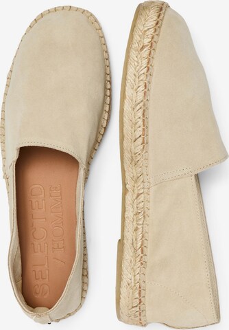 SELECTED HOMME - Espadrilles 'Ajo' em cinzento: frente