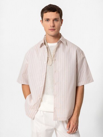 Antioch Comfort fit Button Up Shirt 'Fernando' in Beige: front