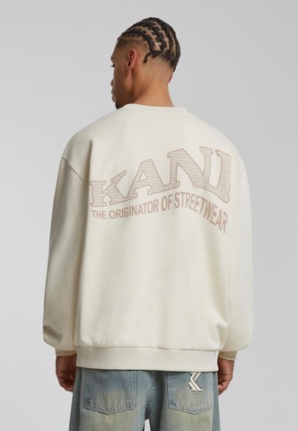 Felpa di Karl Kani in beige: frontale