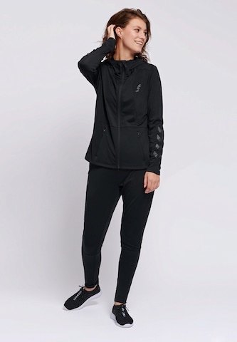 Hummel Athletic Zip-Up Hoodie in Black