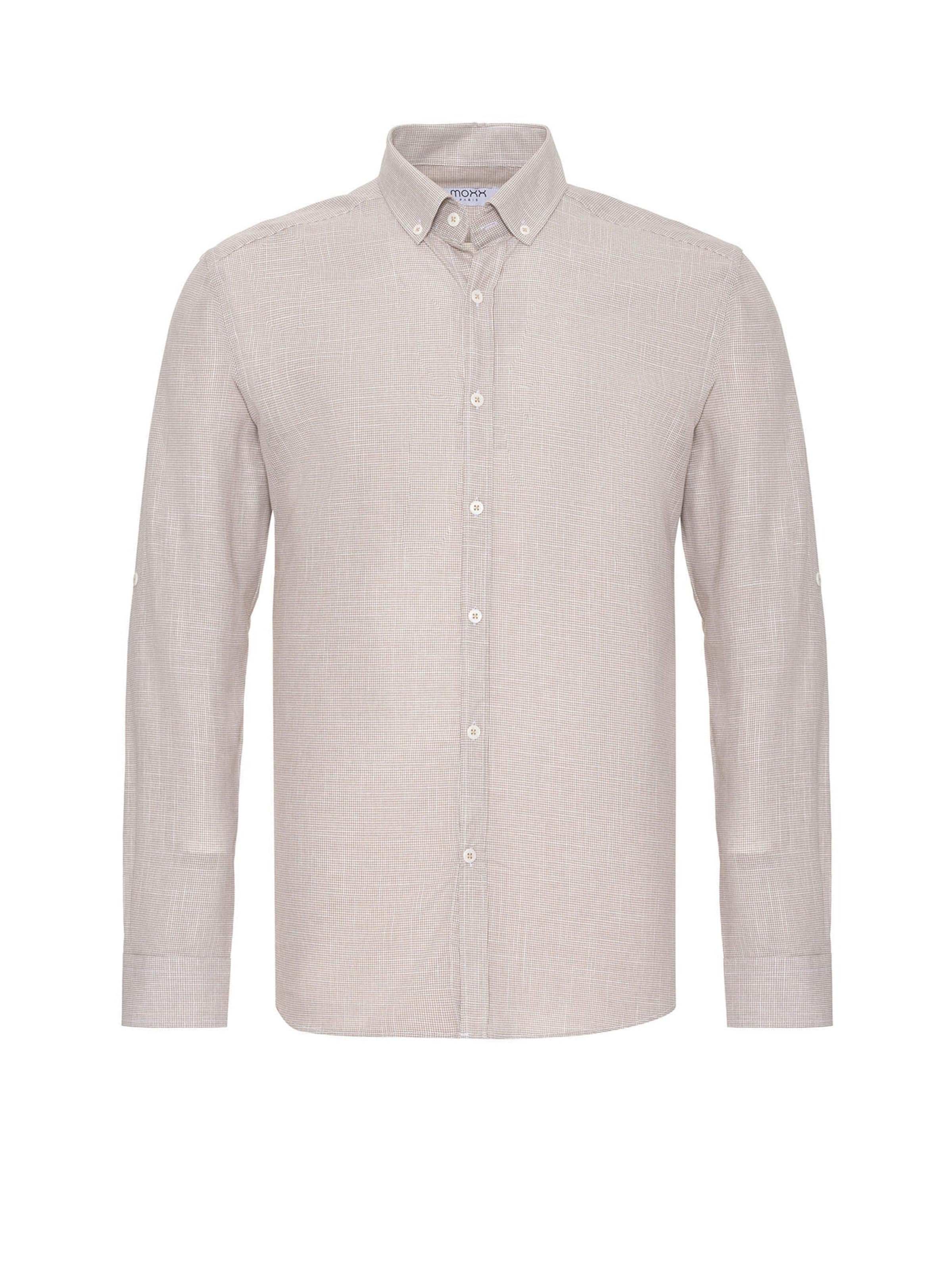 Coupe slim Chemise Moxx Paris en beige : devant