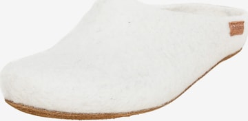 MagicFelt Slippers 'Filzpantoffel Magicfelt 713' in White: front
