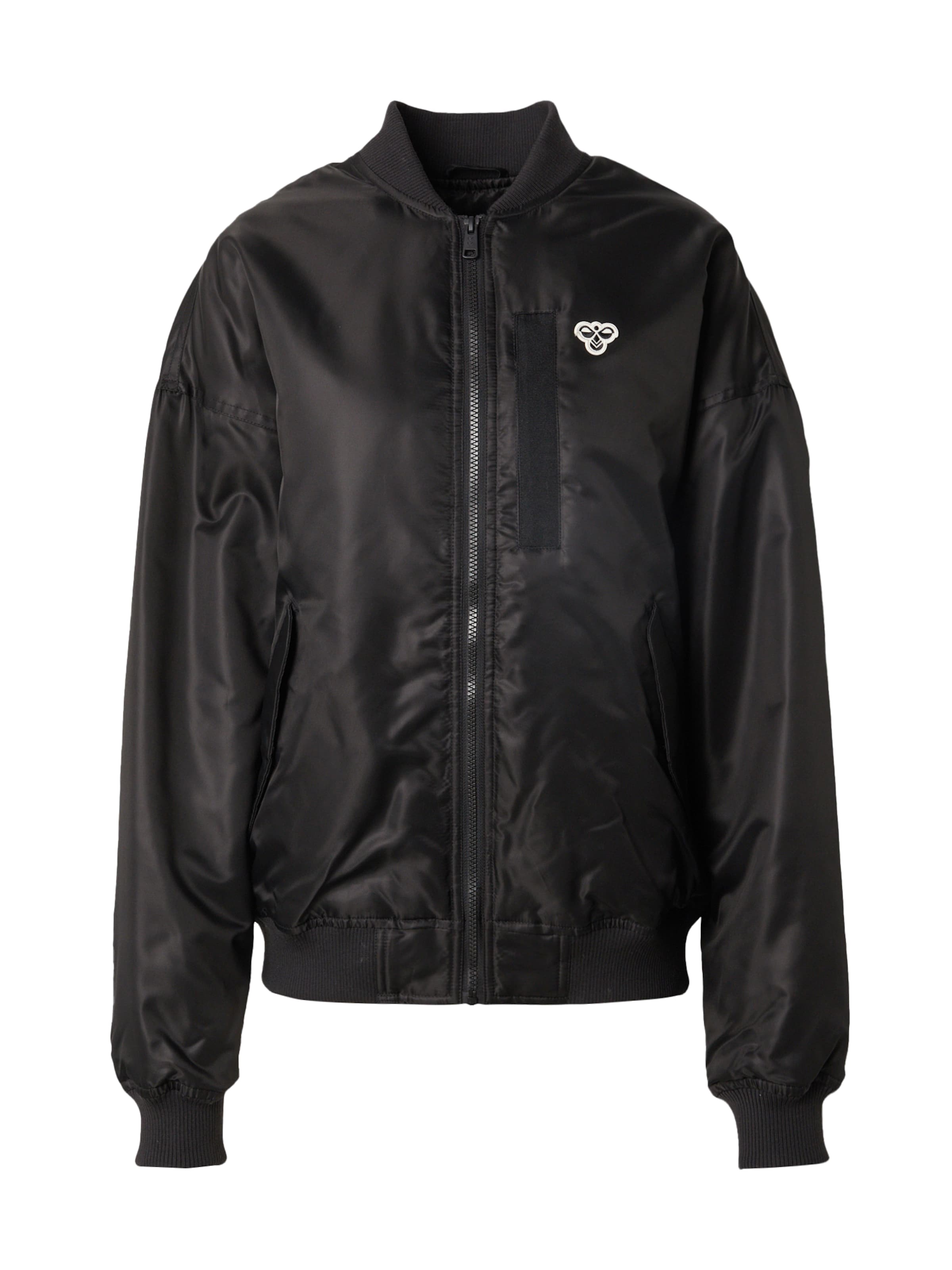 Hummel Αθλητικό μπουφάν 'Bee' σε μαύρο: μπροστά