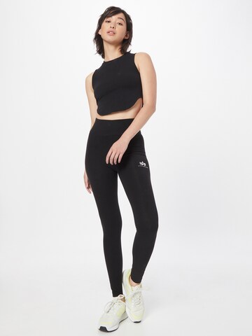 ALPHA INDUSTRIES Skinny Leggings in Black