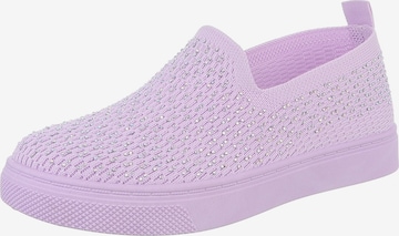 Ital-Design Slip-Ons in Purple: front