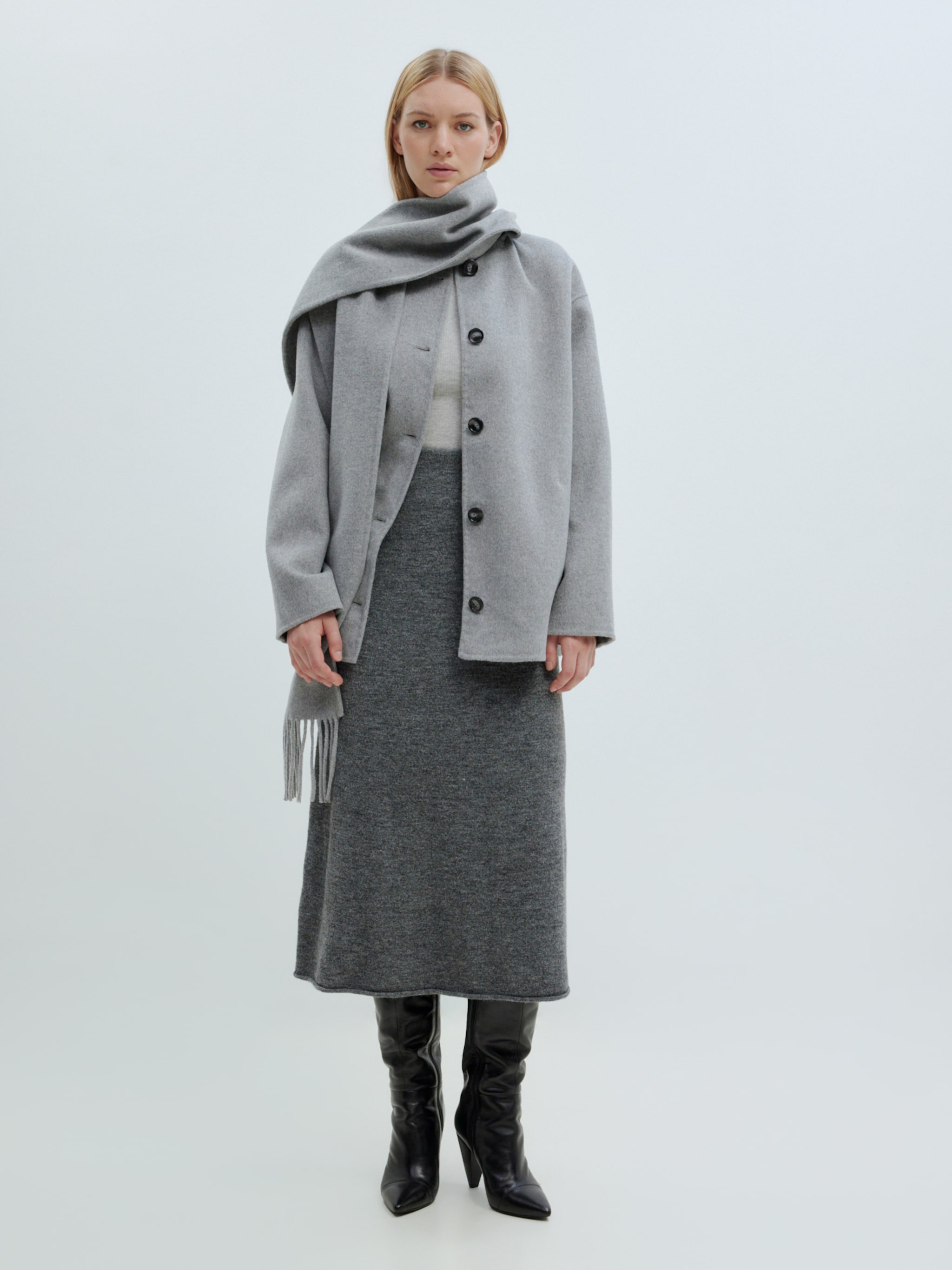 EDITED Produits Jupe 'Panja' gris