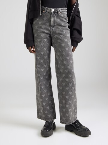 VERO MODA Wide leg Jeans 'VMTESSA' in Grey: front