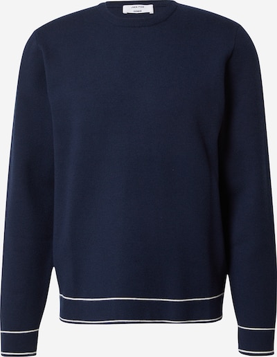 DAN FOX APPAREL Pullover 'Darian' i navy / hvid, Produktvisning