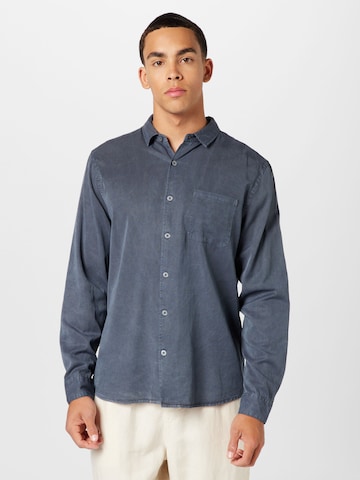 Cotton On Regular fit Button Up Shirt 'Stockholm' in Blue: front