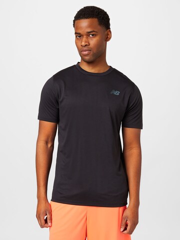 new balance Performance Shirt 'Tenacity' in Black: front