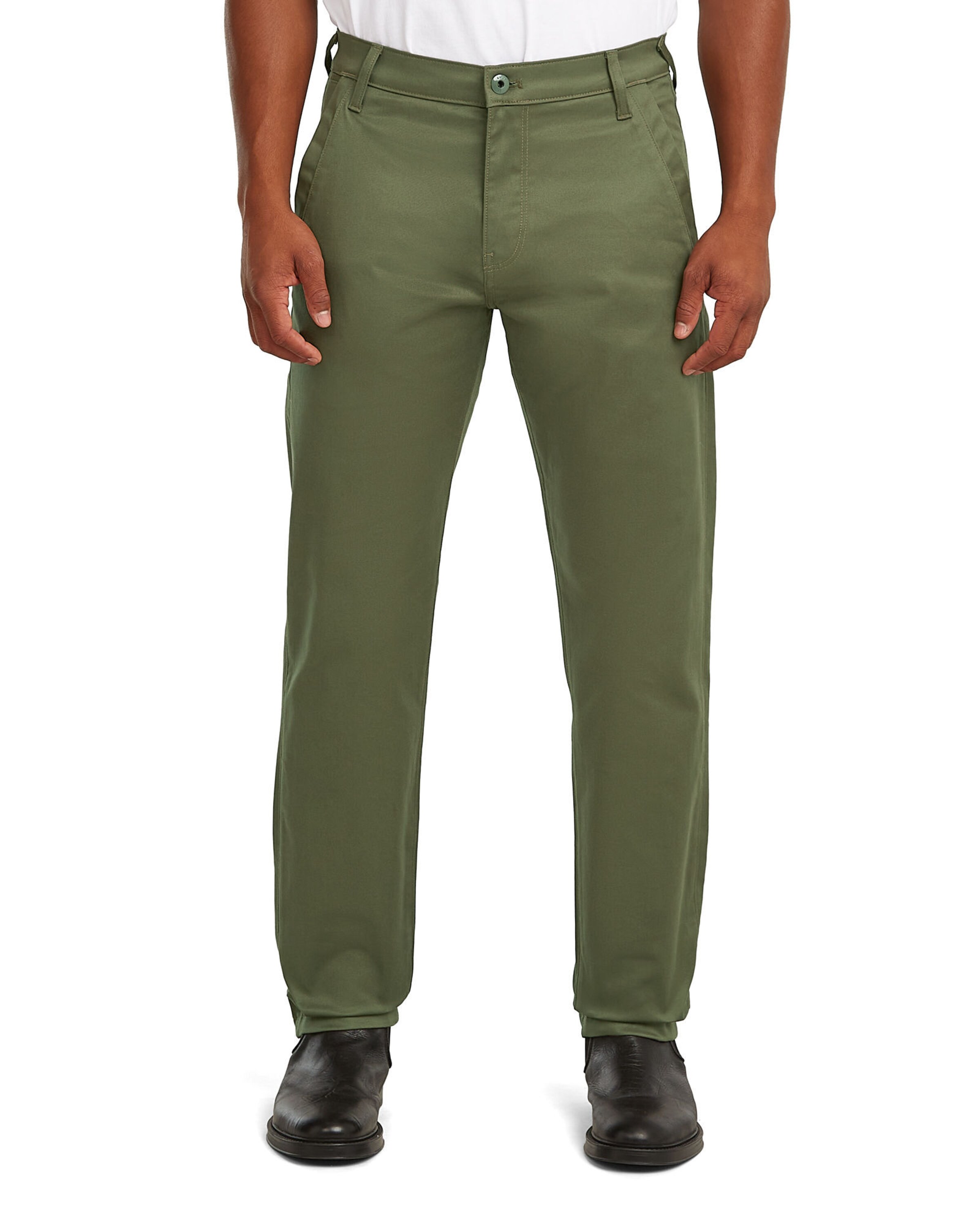 G-STAR Tapered Chino 'Morry' in Groen: voorkant