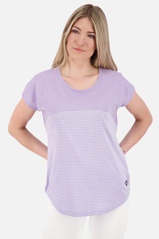 Alife and Kickin - Camisa 'ClarettaAK' em roxo: frente