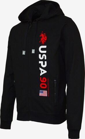 Veste de survêtement U.S. POLO ASSN. en noir