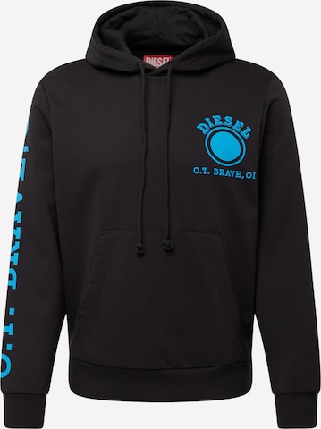 DIESEL - Sudadera en negro: frente