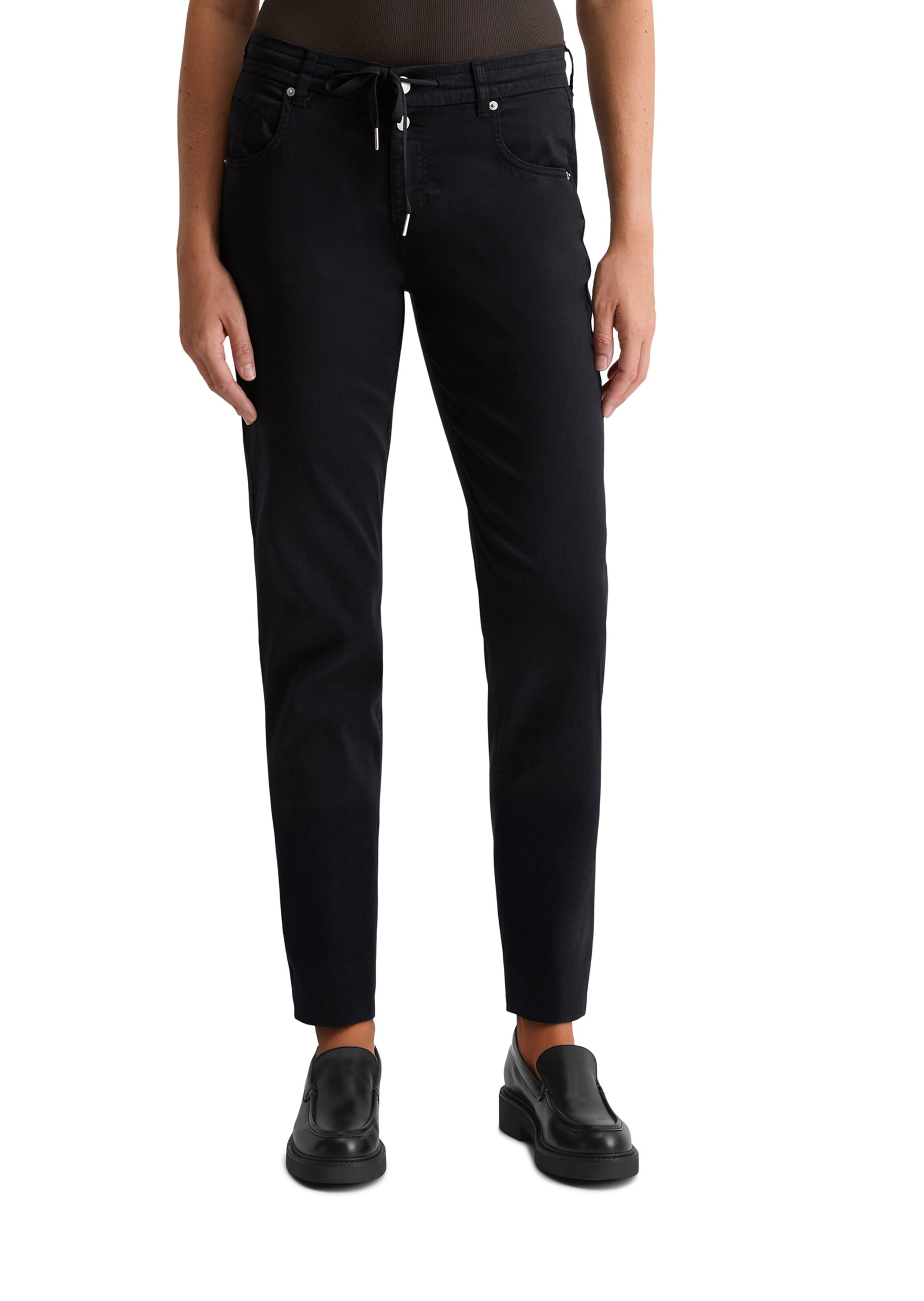 Marc O'Polo Loosefit Hose in Blau: Vorderseite