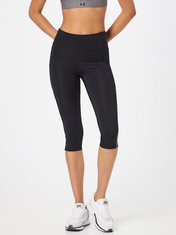 UNDER ARMOUR Skinny Workout Pants 'Fly Fast' in Black: front