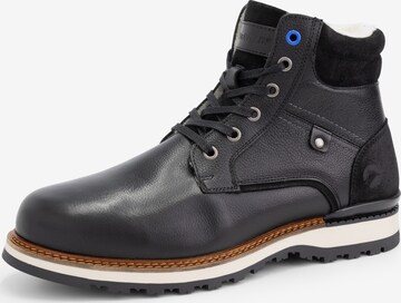 Travelin Lace-Up Boots 'Sund' in Black: front