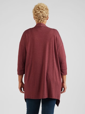 ONLY Carmakoma Knit Cardigan 'NEW CARMA' in Brown