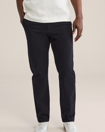 WE FashionSlimfit Chino hlače - crna boja