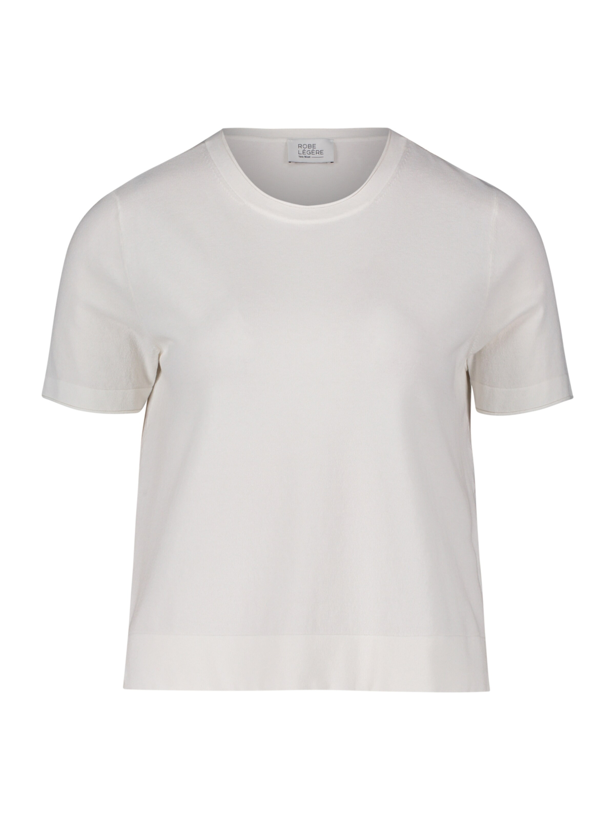 Vera Mont Feinstrickpullover mit Rundhalsausschnitt in Weiß: Vorderseite