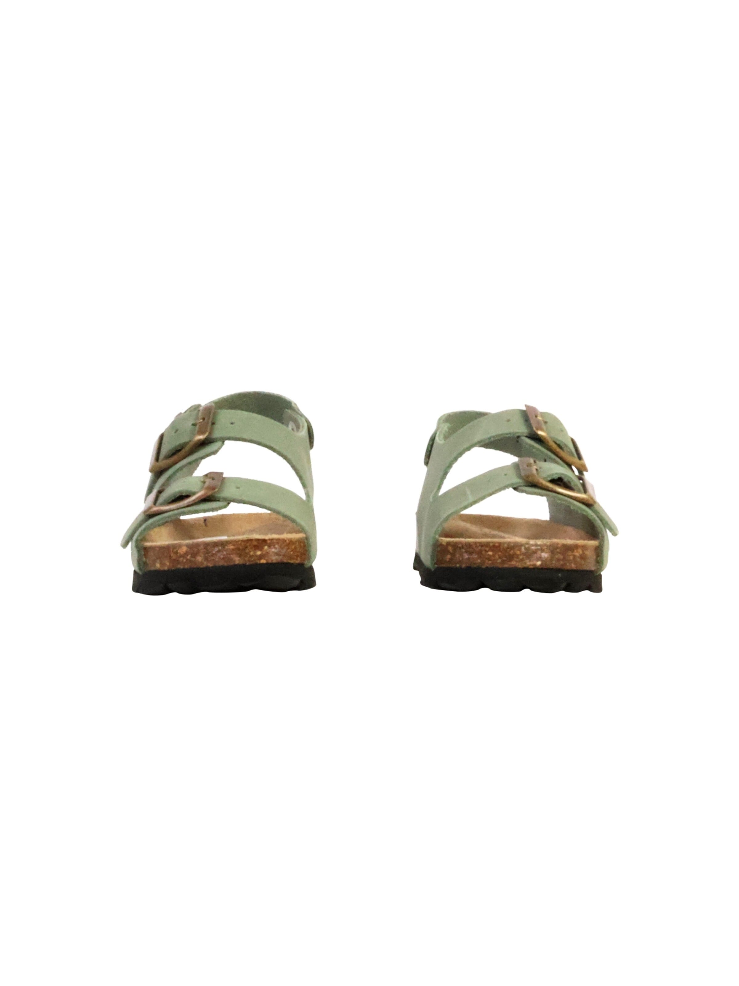The Divine Factory Huisschoenen 'Kinder-Lederpantolette Noga Mistraly BS Edge' in Groen