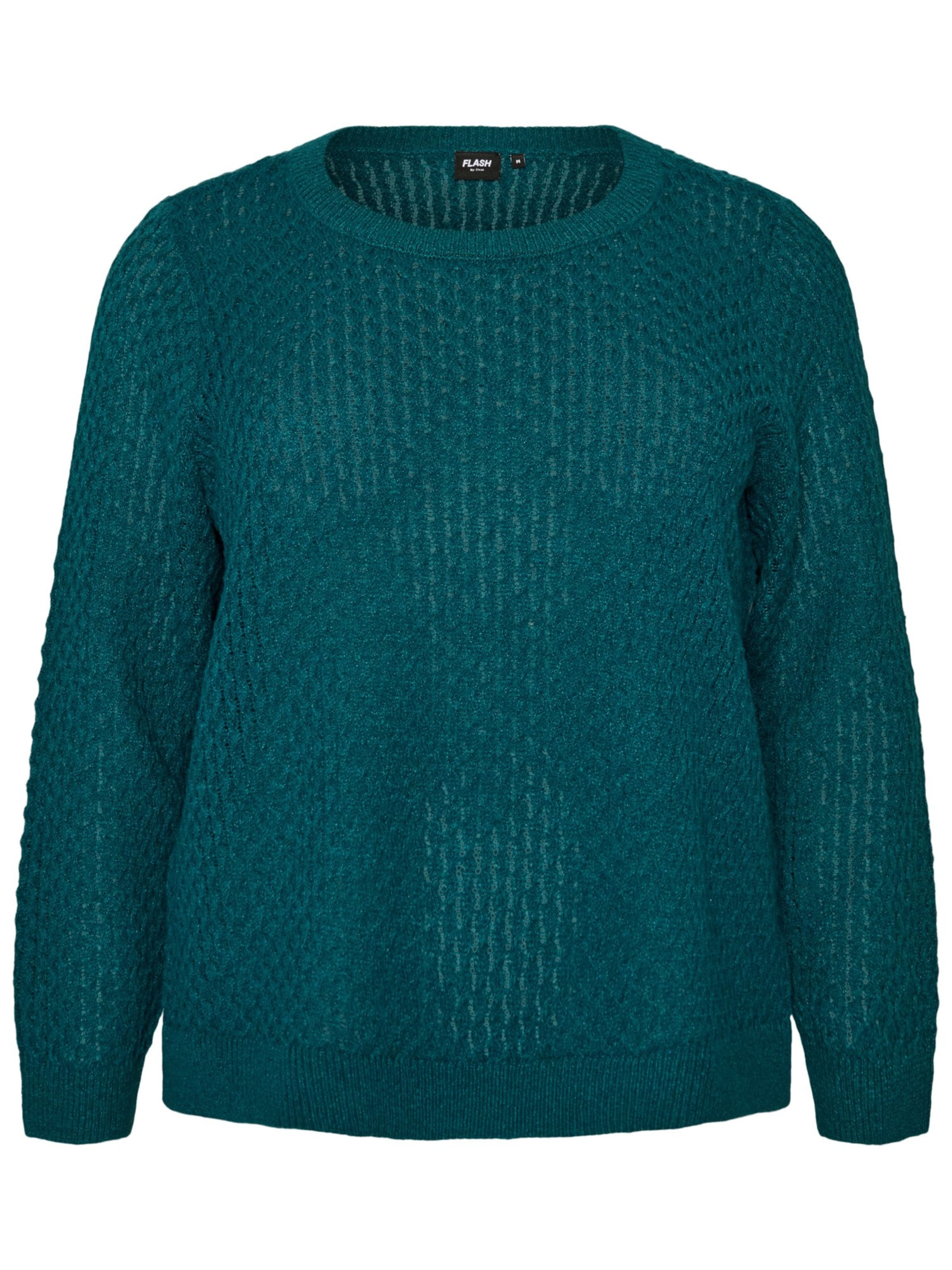 Pullover 'FLaya' di Zizzi in verde: frontale