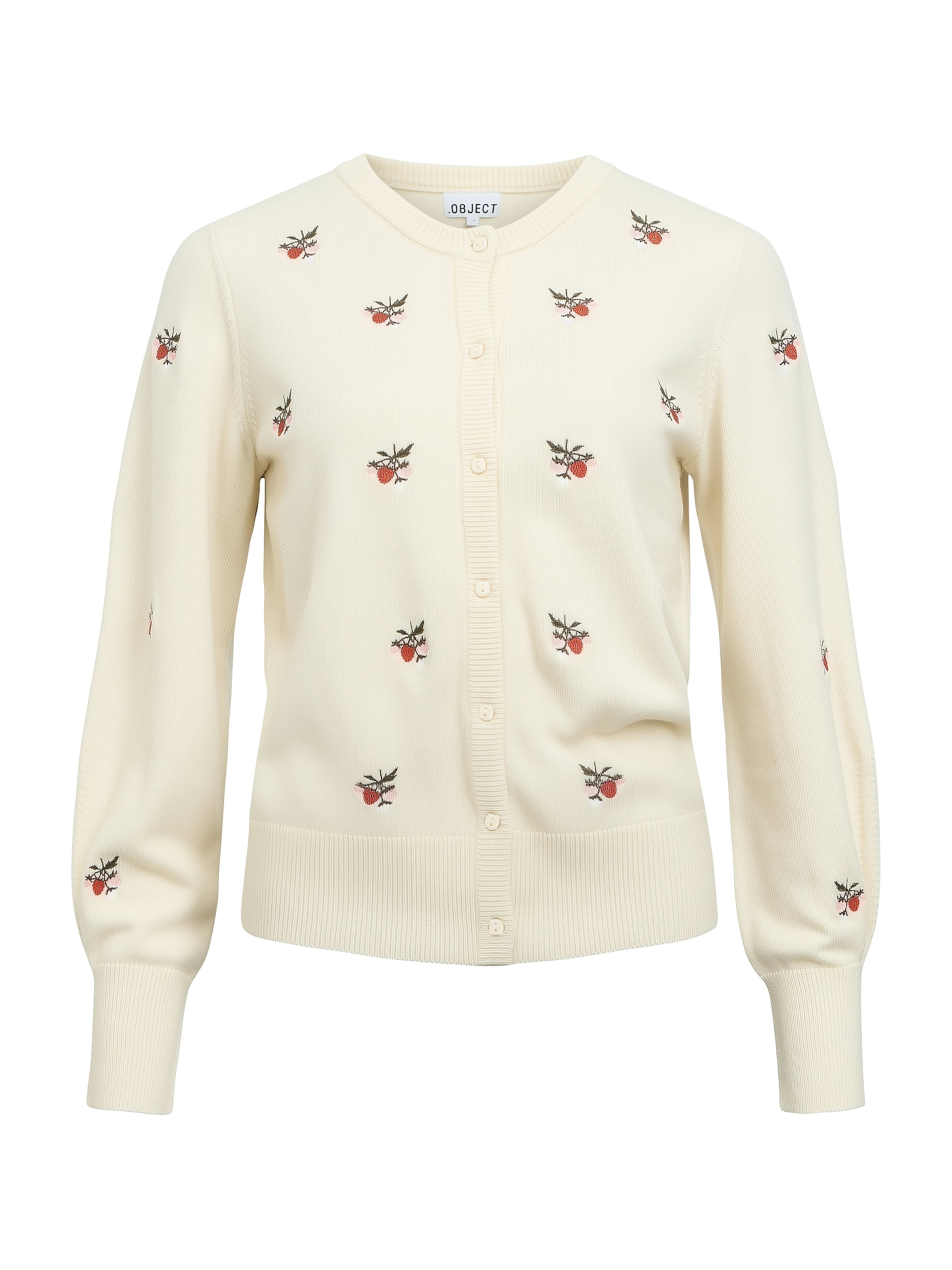 OBJECT Knit cardigan 'OBJEbba' in Beige: front