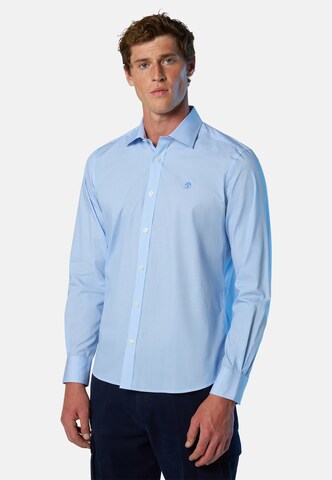 Coupe regular Chemise North Sails en bleu : devant
