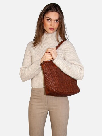 ADAX Shopper 'Kiki' in Bruin: voorkant