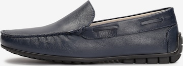 Kazar Moccasins in Blue: front