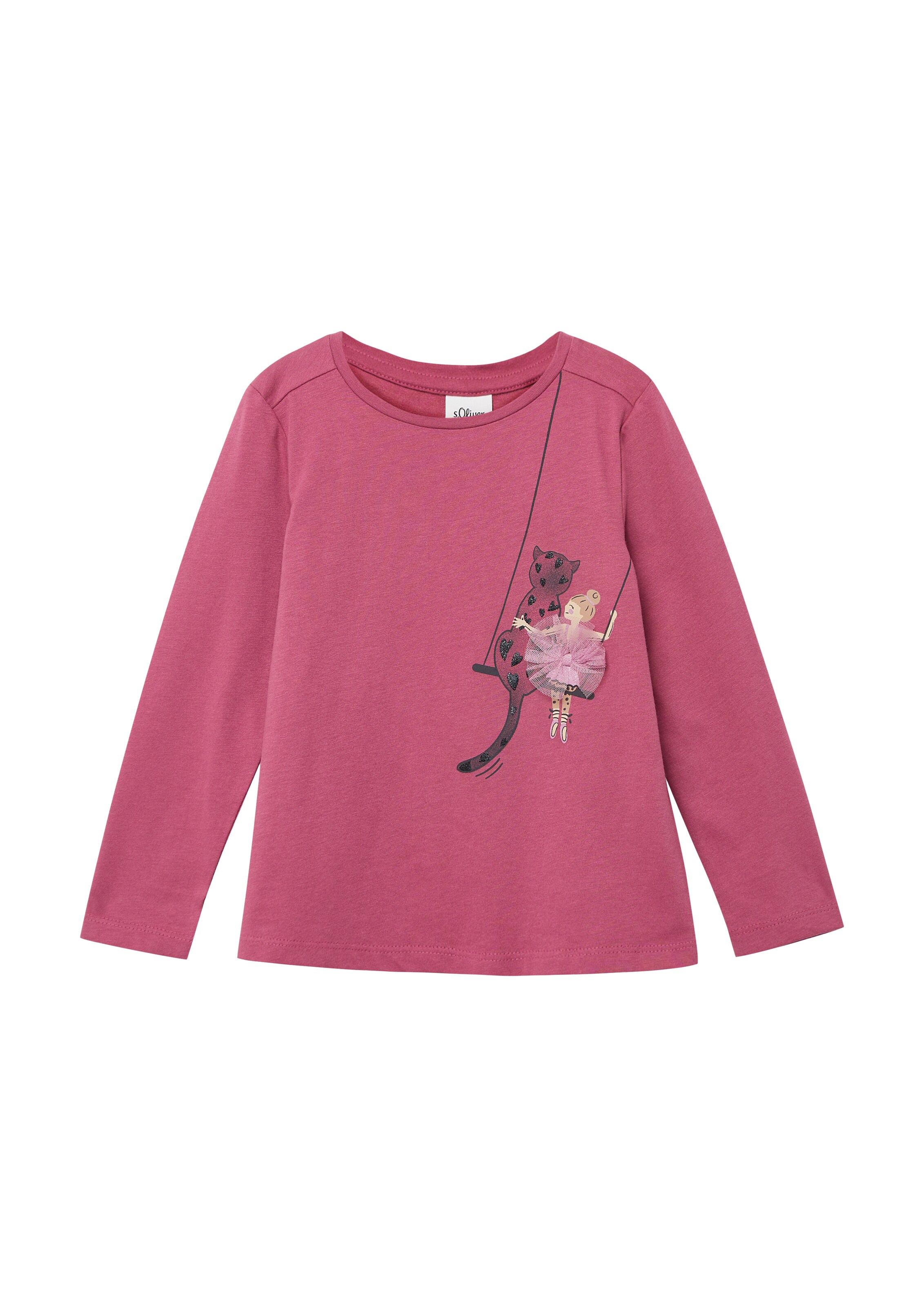 rozā s.Oliver T-Krekls: no priekšpuses