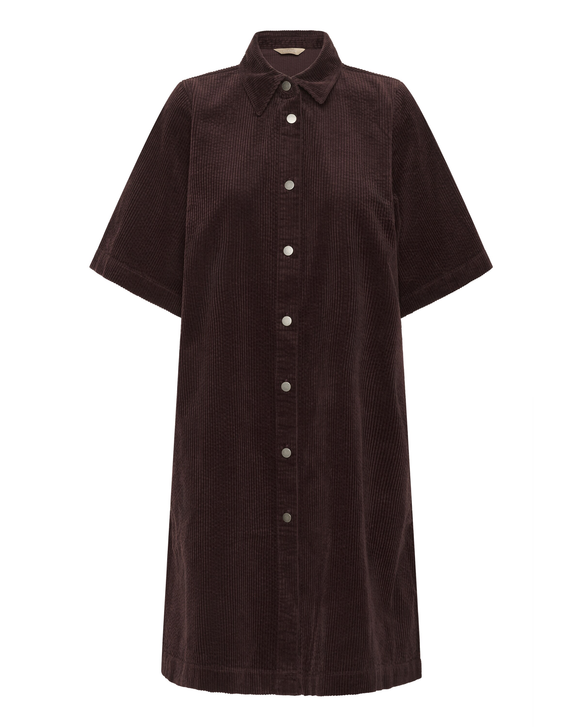 Robe-chemise 'Baela Klay ' CULTURE en marron : devant