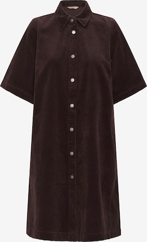 CULTURE Blusekjole 'Baela Klay ' i brun: forside